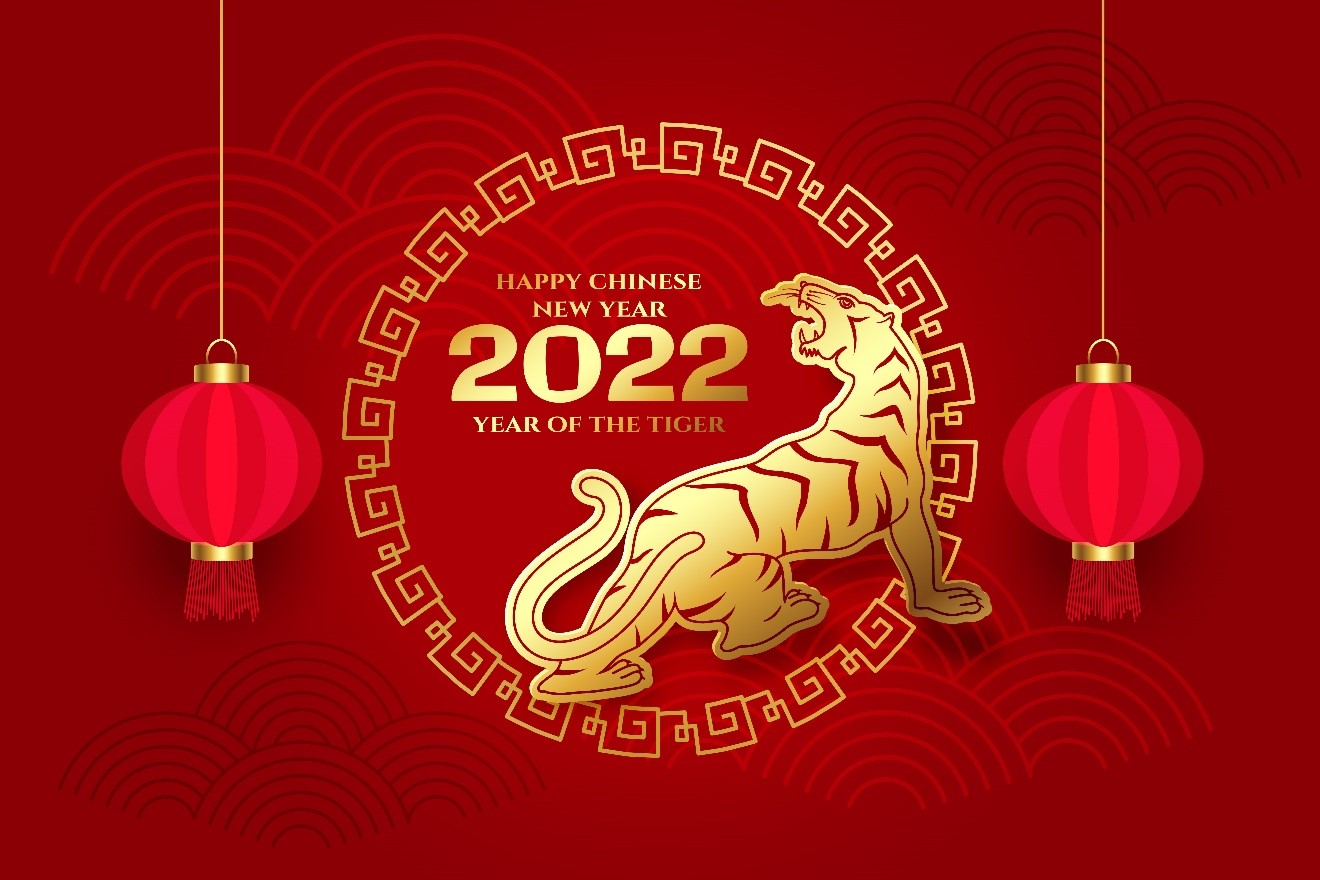 photo of tiger symbolising chinese new year 2022