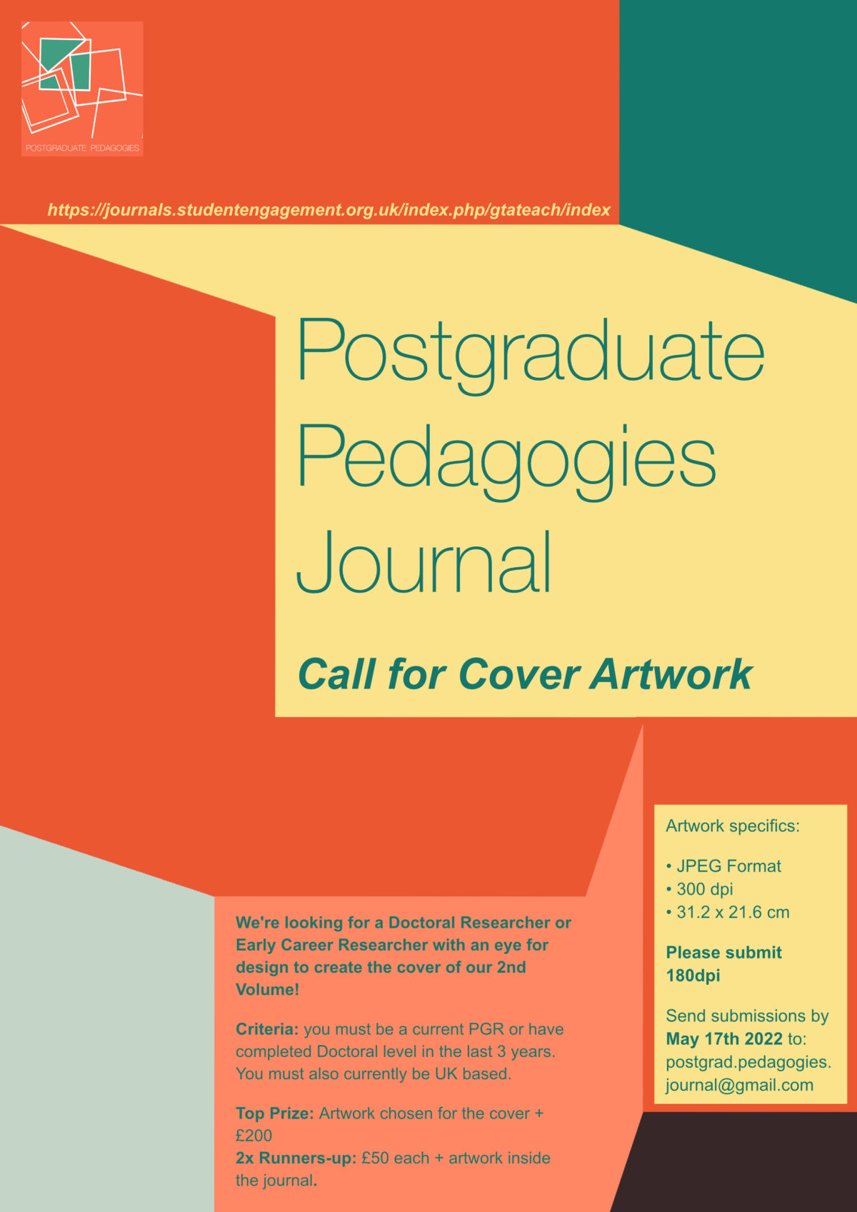 Postgraduate Pedagogies Journal: Doctoral Researcher Opportunity