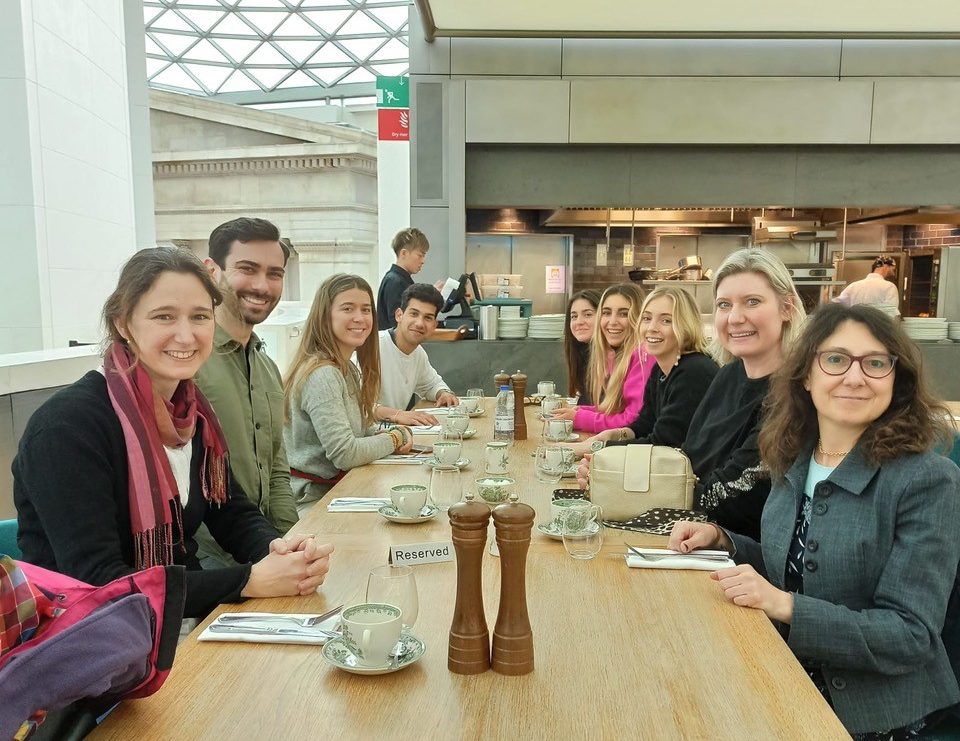UIC delegates enjoying afternoon tea at the British Museum.