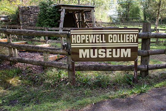 Hopewell Colliery Museum sign