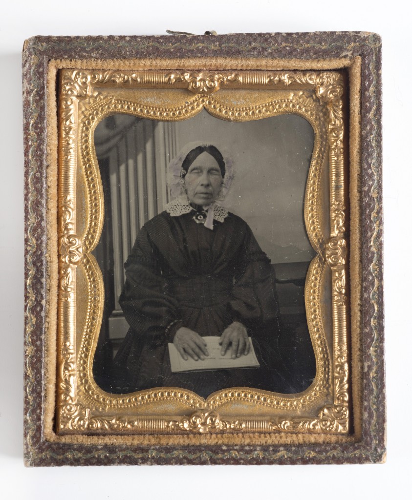 Unknown photographer. Ann Whiting, ambrotype photograph (c. 1850s-60s).